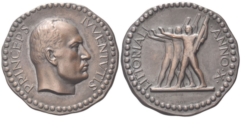 ROMA
Ventennio Fascista, dal 1923 al 1943.
Medaglia 1932 a. X.
Æ
gr. 22,41 m...