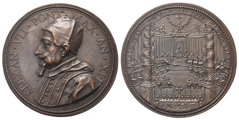 ROMA
Alessandro VII (Fabio Chigi), 1655-1667.
Medaglia 1665 a. XI opus G. Mola...