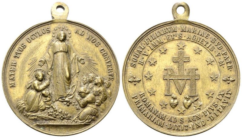 ROMA
Pio IX (Giovanni Maria Mastai Ferretti), 1846-1878.
Medaglia 1865 opus L....