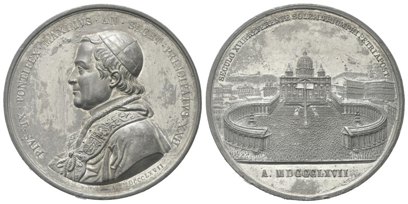 ROMA
Pio IX (Giovanni Maria Mastai Ferretti), 1846-1878.
Medaglia 1867 attribu...