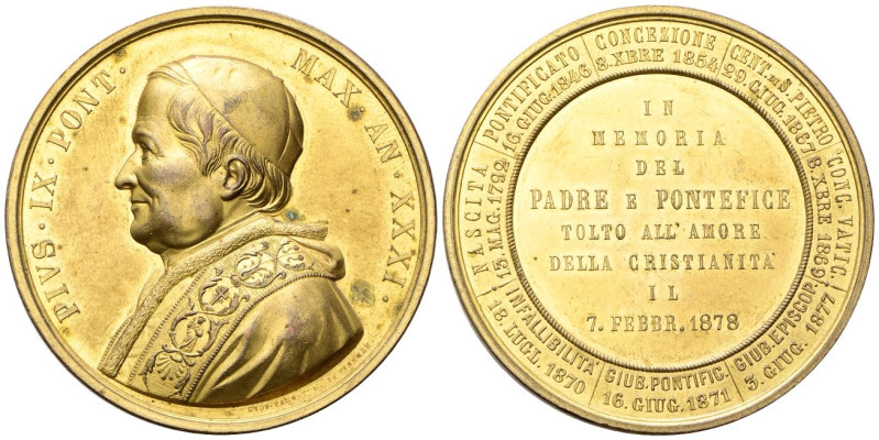 ROMA
Pio IX (Giovanni Maria Mastai Ferretti), 1846-1878.
Medaglia 1878 a. XXXI...