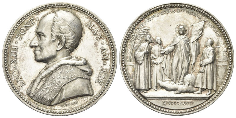 ROMA
Leone XIII (Vincenzo Gioacchino Luigi Pecci), 1878-1903.
Medaglia 1896 a....