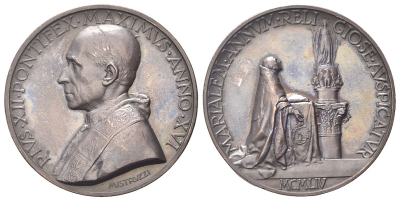 ROMA
Pio XII (Eugenio Pacelli), 1939-1958.
Medaglia 1954 a. XVI opus A. Mistru...