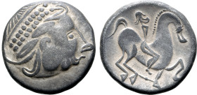 Celts in Eastern Europe AR Tetradrachm.