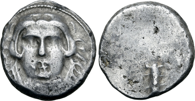 No Reserve 

Etruria, Populonia AR 20 Asses. Circa 300-250 BC. Facing head of He...