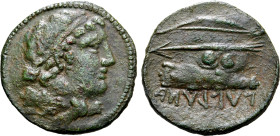 Etruria, Populonia Æ Sextans.