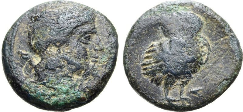 No Reserve 

Etruria, Val di Chiana Æ 15mm. 3rd century BC. Laureate head of Apo...