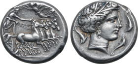 Sicily, Siculo-Punic AR Tetradrachm.