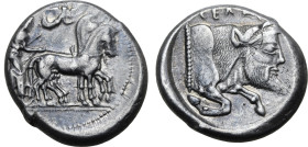 Sicily, Gela AR Tetradrachm.