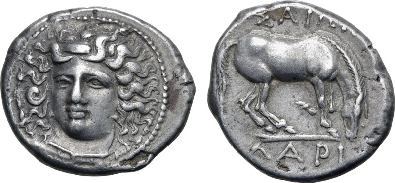 No Reserve 

Thessaly, Larissa AR Drachm. Circa 356-342 BC. Head of the nymph La...