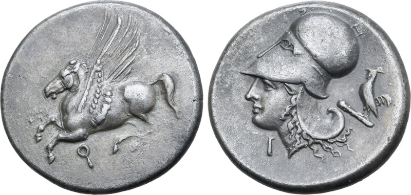 No Reserve 

Corinthia, Corinth AR Stater. Circa 345-307 BC. Pegasos flying to l...