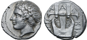 Macedon, Chalkidian League AR Tetradrachm.