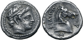 Kingdom of Macedon, Philip II AR 1/10 Tetradrachm.