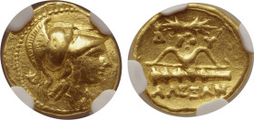 Kingdom of Macedon, temp. Alexander III - Philip III AV Quarter Stater.