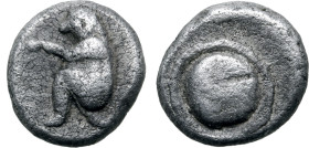 Thraco-Macedonian Pangeion Region(?), uncertain mint AR Tritartemorion.