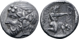 Islands off Thrace, Thasos AR Drachm.
