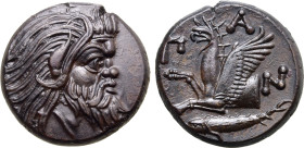 Kimmerian Bosporos, Pantikapaion Æ 20mm.