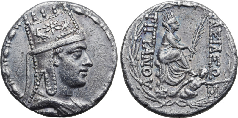 No Reserve 

Kings of Armenia, Tigranes II 'the Great' AR Tetradrachm. Tigranoke...