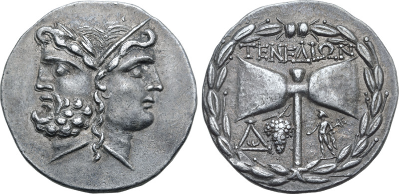 No Reserve 

Islands off Troas, Tenedos AR Tetradrachm. Circa 160-70 BC. Janifor...