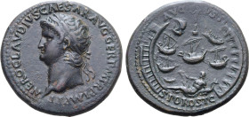 Nero Æ Sestertius.