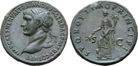Trajan Æ Sestertius.