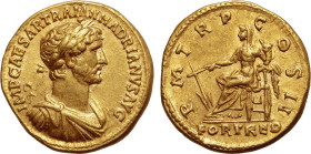 Hadrian AV Aureus.