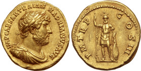 Hadrian AV Aureus.