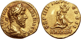 Lucius Verus AV Aureus.