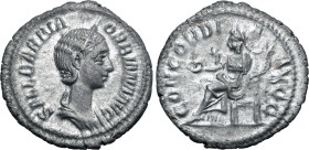 Sallustia Orbiana (wife of S. Alexander) AR Denarius.