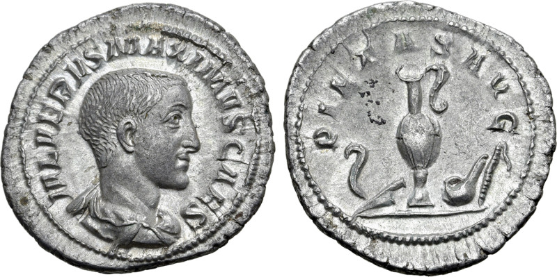 No Reserve 

Maximus (son of Maximinus I), as Caesar, AR Denarius. Rome, AD 235-...