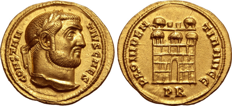 No Reserve 

Constantius I, as Caesar, AV Aureus. Rome, AD 294-299. CONSTANTIVS ...