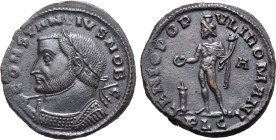 Constantius I, as Caesar, BI Nummus.