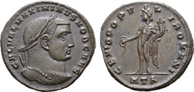 Maximinus II, as Caesar, BI Nummus.