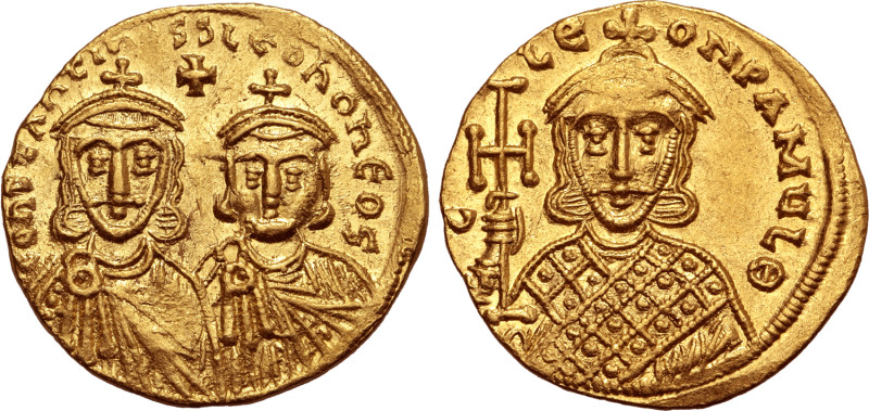 No Reserve 

Constantine V Copronymus, with Leo IV and Leo III, AV Solidus. Cons...