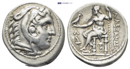 MACEDONIAN KINGDOM. Alexander III the Great (336-323 BC). AR tetradrachm (26mm, 17.1 g). Posthumous issue of Amphipolis, ca. 315-294 BC. Head of Herac...