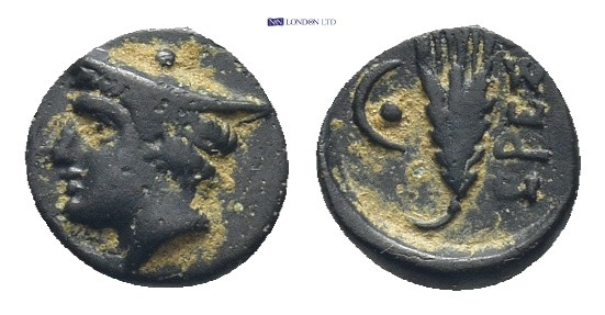 Greek coin
Lesbos Eresos circa (9mm, 0.77g)