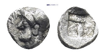 Greek coin (5mm, 0.2g)