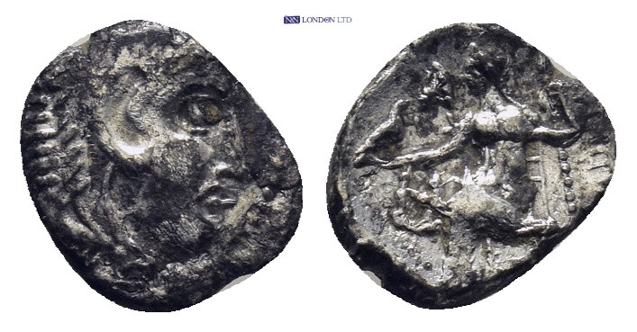 Macedonian Kingdom. Alexander III, the Great, 336-323 BC. Silver Obol (9mm, 0.47...