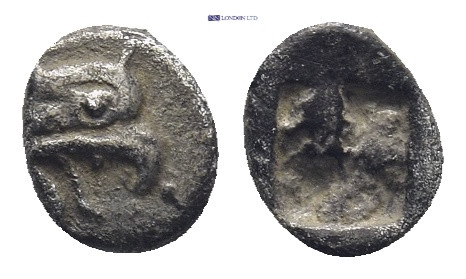 Lesbos. Methymna circa 500-460 BC. Tritartemorion AR (0.26 Gr. 6mm.)