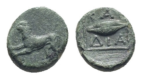 THRACE. Kardia. (Circa 357-309 BC) AE Bronze (11mm 2.33 g) Obv: Lion leaping to ...