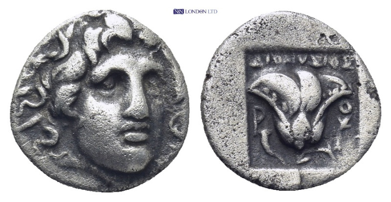 ISLANDS off CARIA, Rhodos. Rhodes . Circa 170-150 BC. AR Hemidrachm (1.36 Gr. 11...