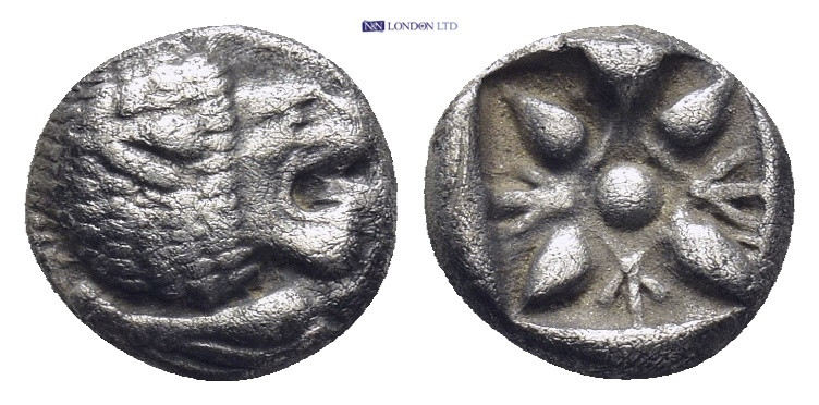 Ionia, Miletus, late 6th-5th centuries BC. AR obol or 1/12 of stater (1.15 Gr. 9...