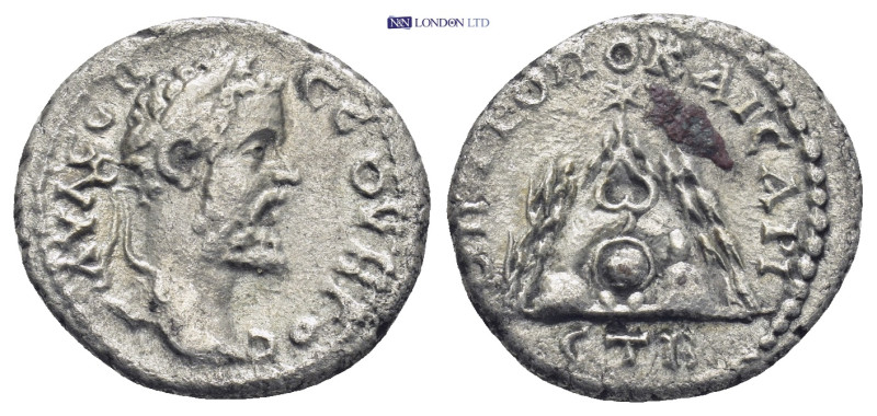 CAPPADOCIA. Caesarea. Septimius Severus (193-211 AD). AR Drachm (18mm, 3.26 g) O...