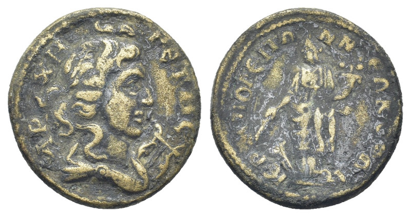 PHRYGIA, Hierapolis. Time of Elagabal, 218-222. AE (29mm, 15.6 g) ΑΡΧΗΓΕΤΗϹ; lau...