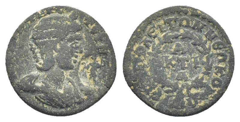 PHRYGIA. Hierapolis. Annia Faustina (Augusta, 221). Ae. (23mm, 6.9 g) Obv: ANNIA...