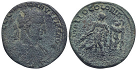 Cilicia, Mallus. Valerian I. A.D. 253-260. AE (31mm, 17.7 g). IMP C LIC VALERIANVS PI FE AVG, laureate and cuirassed bust right, aegis on cuirass / MA...