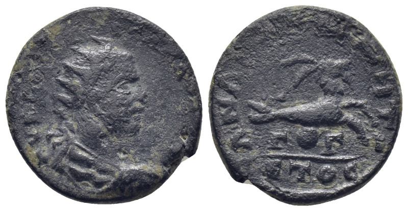 CILICIA. Anazarbus. Volusian (251-253). Ae Diassarion. (22mm, 8.2 g) Dated CY 27...