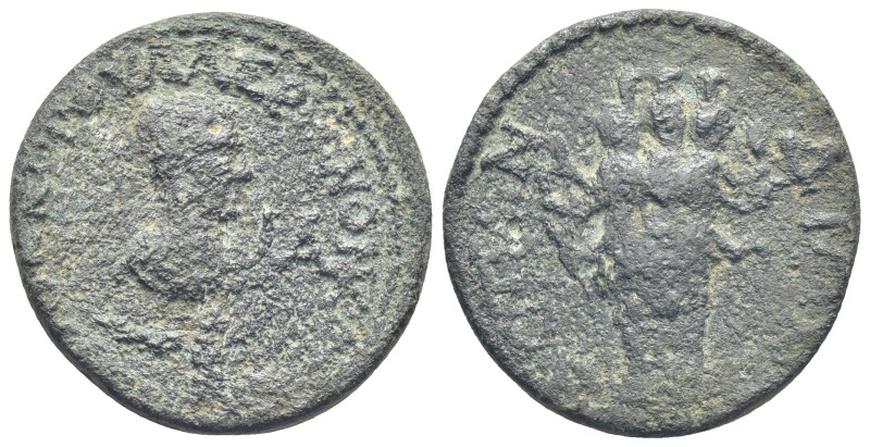 Pamphylia, Aspendus. Valerian II. Caesar, A.D. 253-255. AE (28mm, 16.3 g). ΠOV Λ...