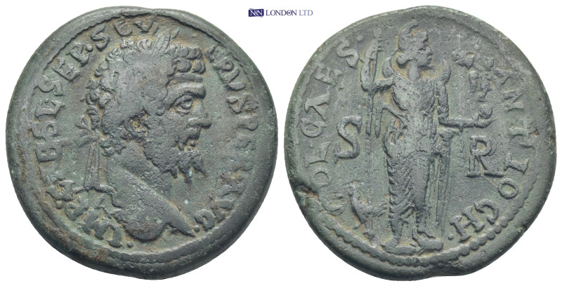 Pisidia, Antiochia. Septimius Severus. A.D. 193-211. (22.9 Gr. 33mm. )
 Laureate...