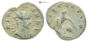 Divus Claudius II Gothicus (AD 270-271). BI Antoninianus. (21mm, 1.1 g) Consecration issue struck under Aurelian. Rome. Obv: DIVO CLAVDIO, radiate hea...
